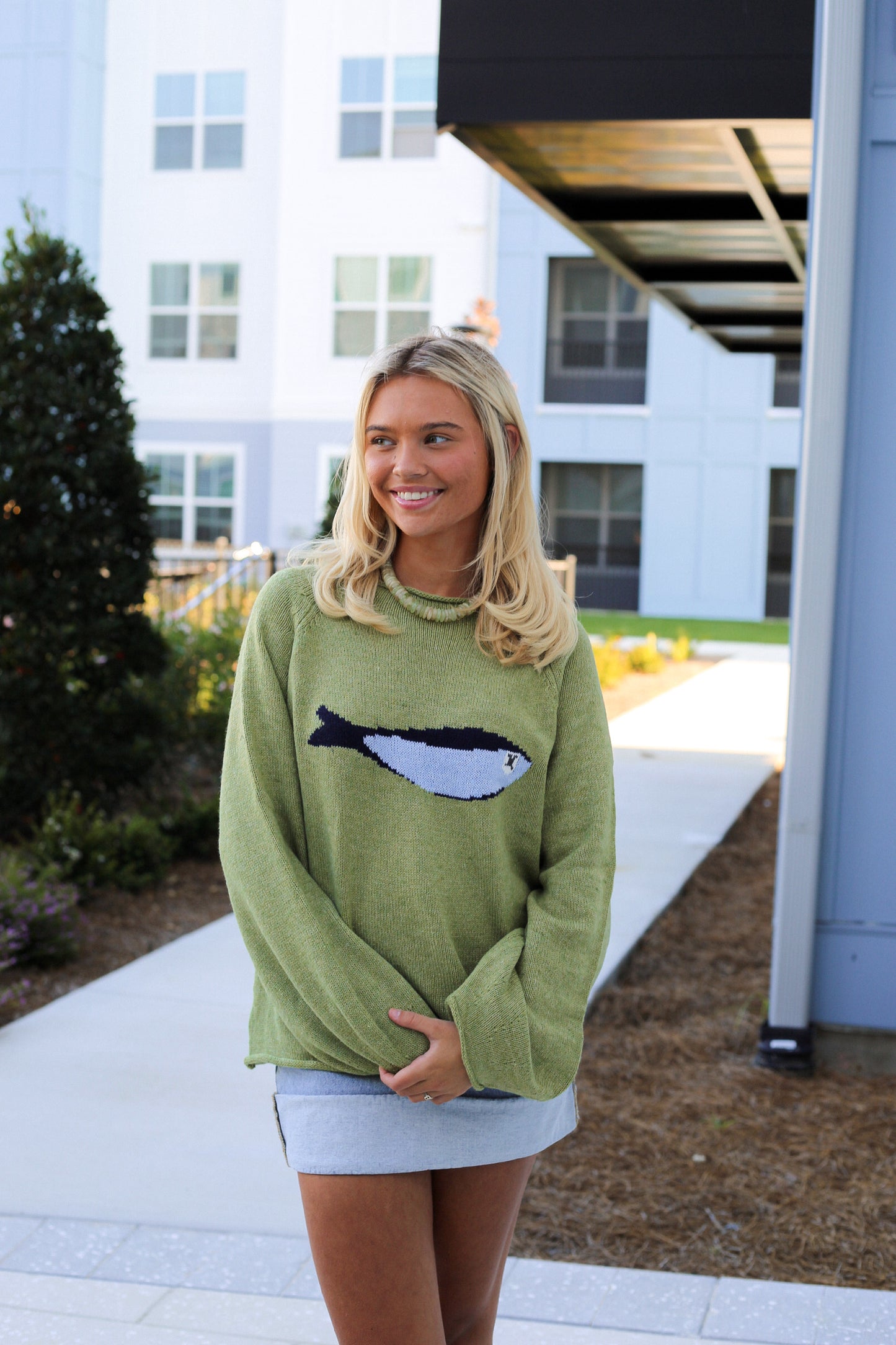 Olive Fish Sweater
