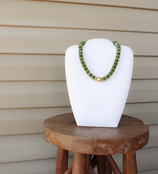 Green Beaded Necklace