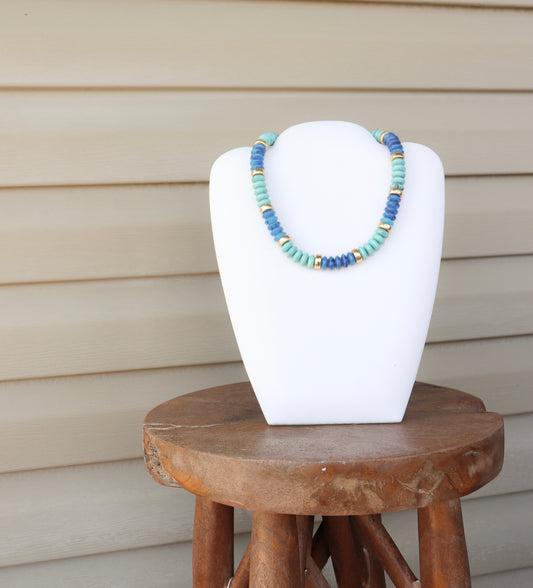 Blue Beaded Necklace