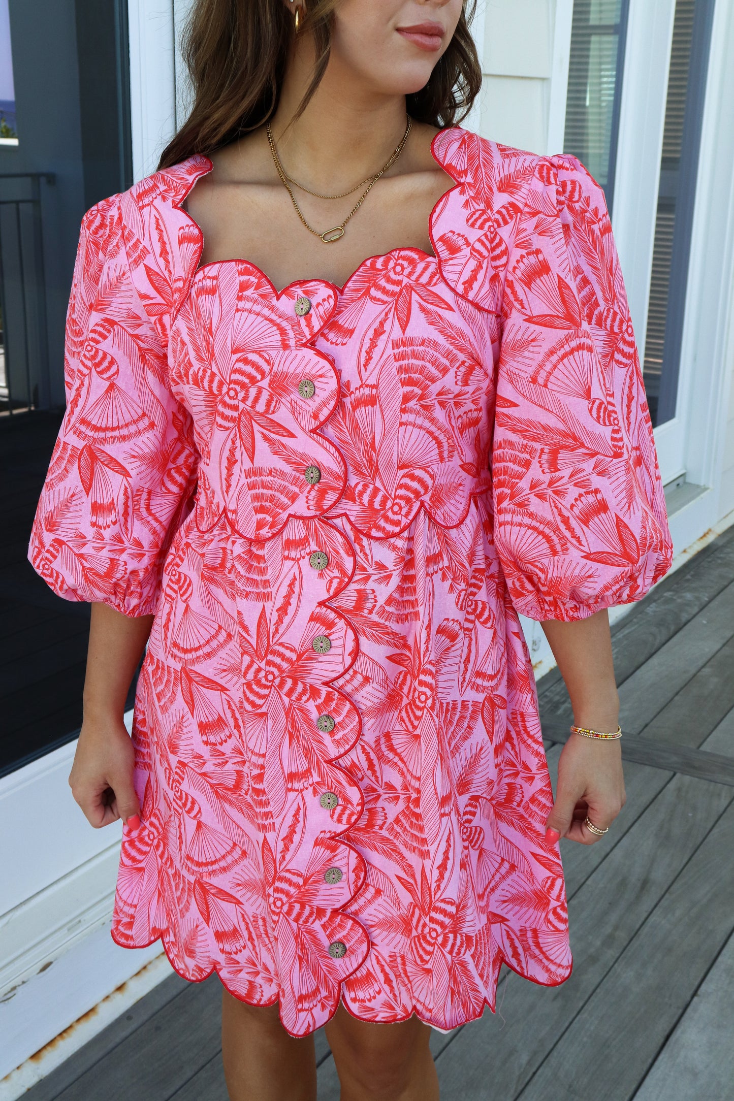 Pink Floral Dress