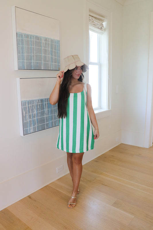 Emerald Striped Dress