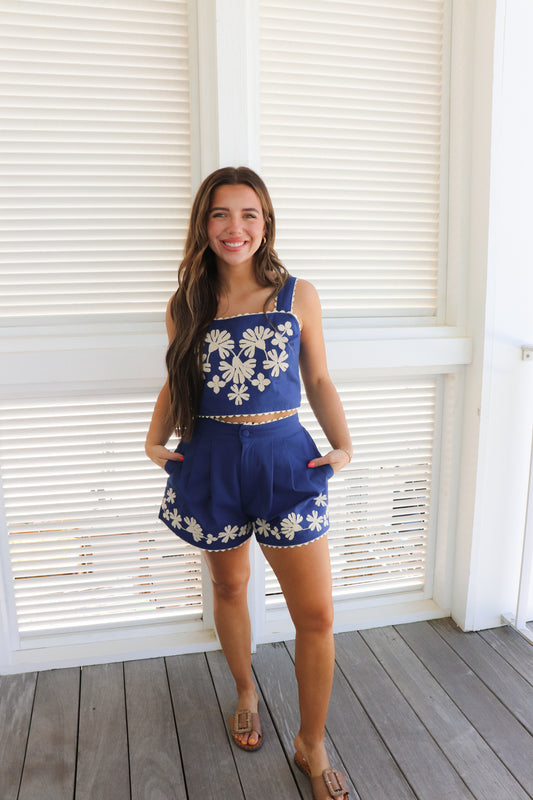 Navy Embroidery Set